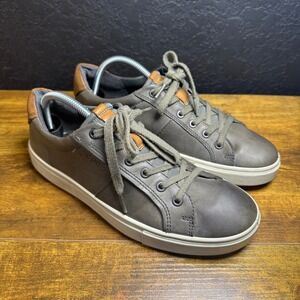 ECCO‎ Kyle Gray Leather Casual Walking Sneaker Shoes Mens Size 41 US 8